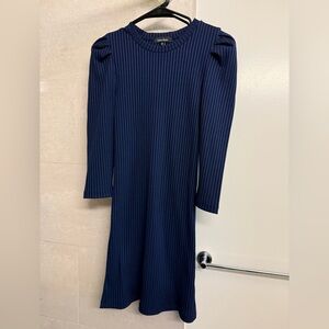 Lea & Viola Midnight Blue Long Sleeve Dress - S
